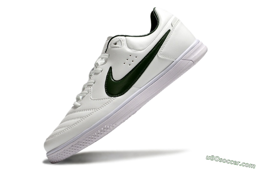 Nike Street Gato IC Indoor & Futsal Soccer Shoes - White/Green 5