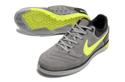 Nike Street Gato IC Indoor & Futsal Soccer Shoes - Grey/Yellow/Black