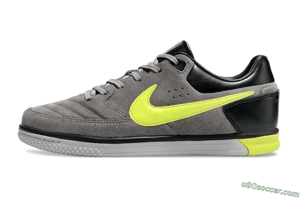 Nike Street Gato IC Indoor & Futsal Soccer Shoes - Grey/Yellow/Black 2