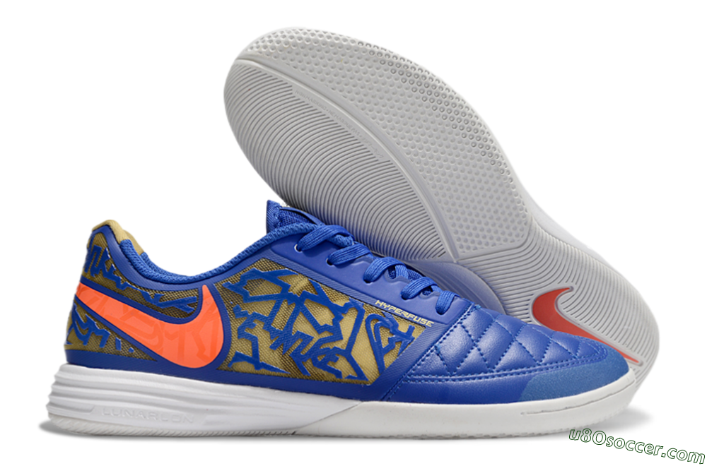 Nike Street Gato IC Indoor & Futsal Soccer Shoes - Blue/Yellow/Red 1