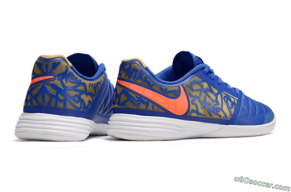 Nike Street Gato IC Indoor & Futsal Soccer Shoes - Blue/Yellow/Red 6