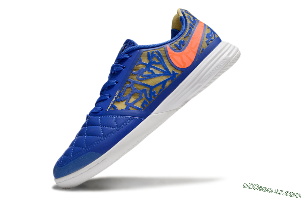 Nike Street Gato IC Indoor & Futsal Soccer Shoes - Blue/Yellow/Red 5