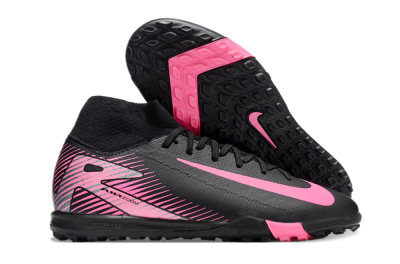 Nike Air Zoom Mercurial Superfly 10 Elite TF Artificial Turf Soccer Shoes - Black/Pink