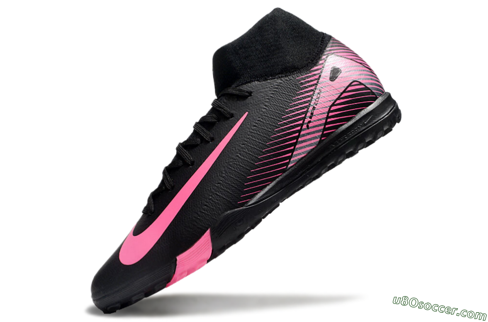 Nike Air Zoom Mercurial Superfly 10 Elite TF Artificial Turf Soccer Shoes - Black/Pink 5