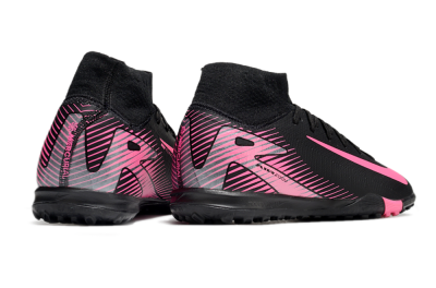Nike Air Zoom Mercurial Superfly 10 Elite TF Artificial Turf Soccer Shoes - Black/Pink