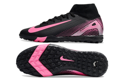 Nike Air Zoom Mercurial Superfly 10 Elite TF Artificial Turf Soccer Shoes - Black/Pink