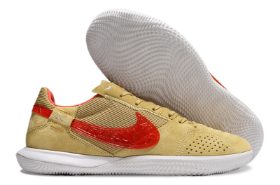 Nike Street Gato IC Indoor & Futsal Soccer Shoes - Khaki/Red/White