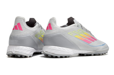 Adidas F50 Pro TF Artificial Turf Soccer Shoes - Grey/Gold/Pink
