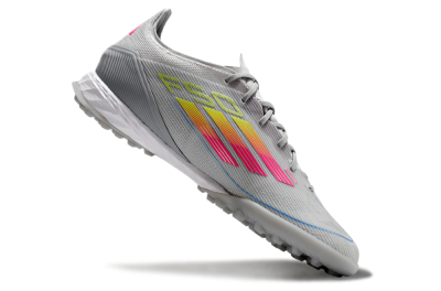 Adidas F50 Pro TF Artificial Turf Soccer Shoes - Grey/Gold/Pink