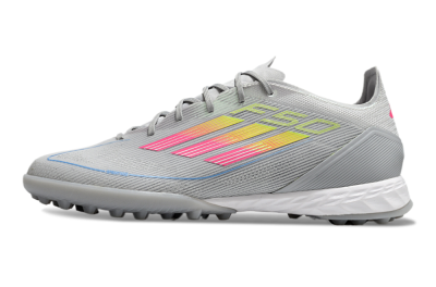 Adidas F50 Pro TF Artificial Turf Soccer Shoes - Grey/Gold/Pink