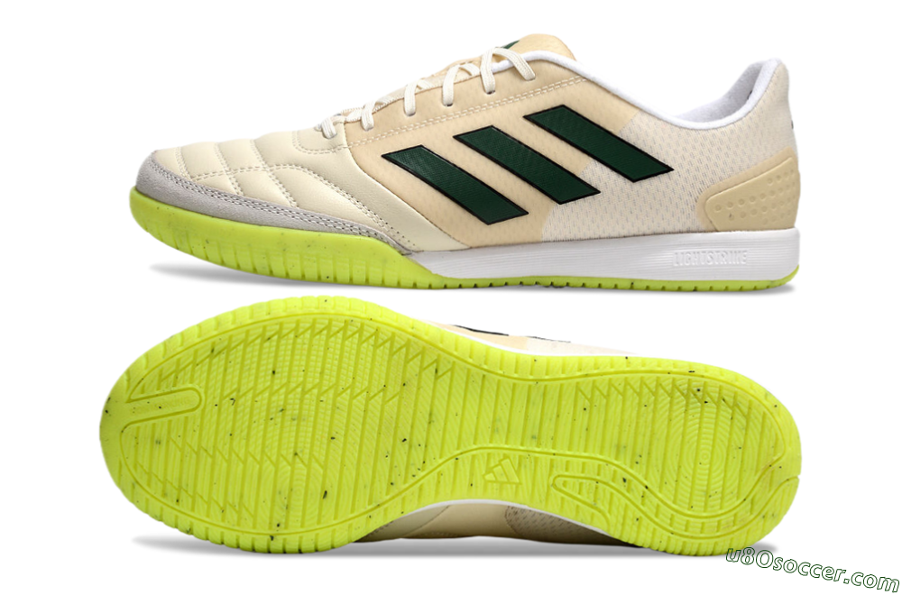 Adidas Competition Top IC Indoor & Futsal Soccer Shoes - Brown/Green/White 0