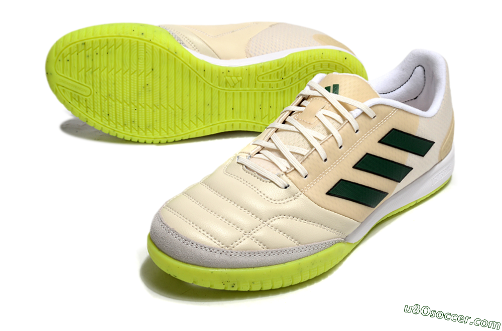 Adidas Competition Top IC Indoor & Futsal Soccer Shoes - Brown/Green/White 3
