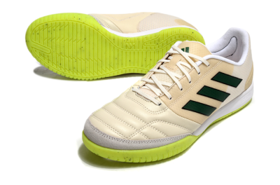 Adidas Competition Top IC Indoor & Futsal Soccer Shoes - Brown/Green/White