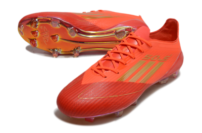Adidas F50 Elite FG Firm Ground Soccer Cleats - Red/Gold