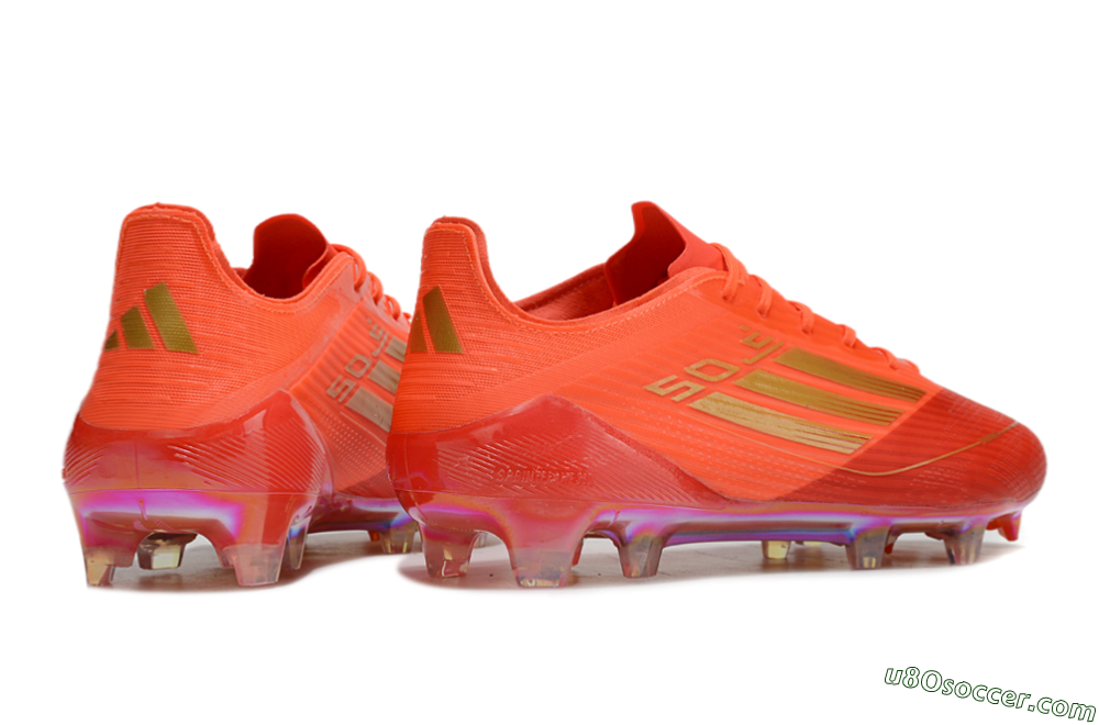 Adidas F50 Elite FG Firm Ground Soccer Cleats - Red/Gold 6