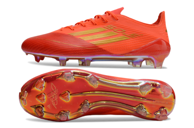 Adidas F50 Elite FG Firm Ground Soccer Cleats - Red/Gold