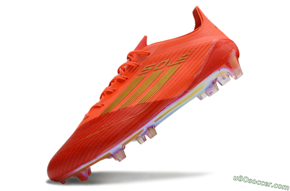 Adidas F50 Elite FG Firm Ground Soccer Cleats - Red/Gold 5