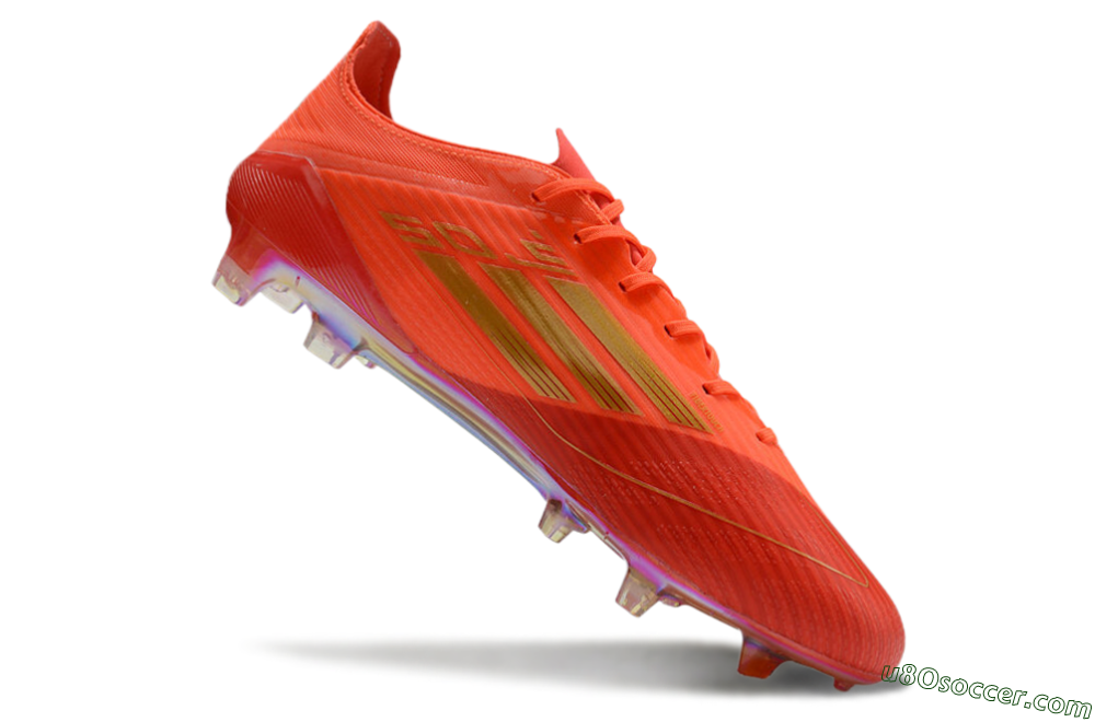 Adidas F50 Elite FG Firm Ground Soccer Cleats - Red/Gold 4