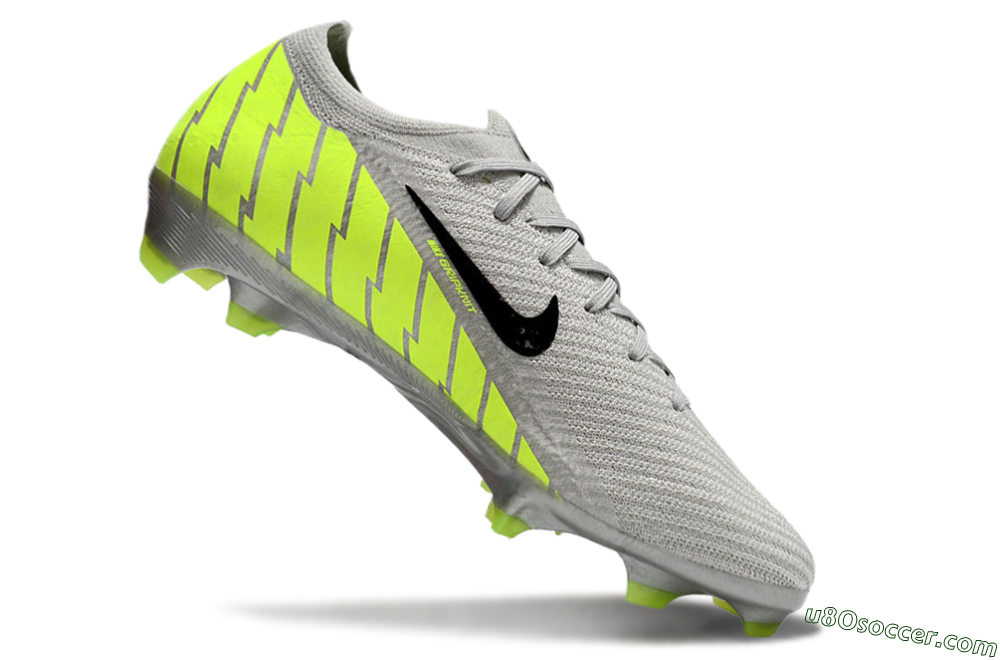 Nike Air Zoom Mercurial Vapor 16 Elite FG Firm Ground Soccer Cleats - Grey/Black/Yellow 4