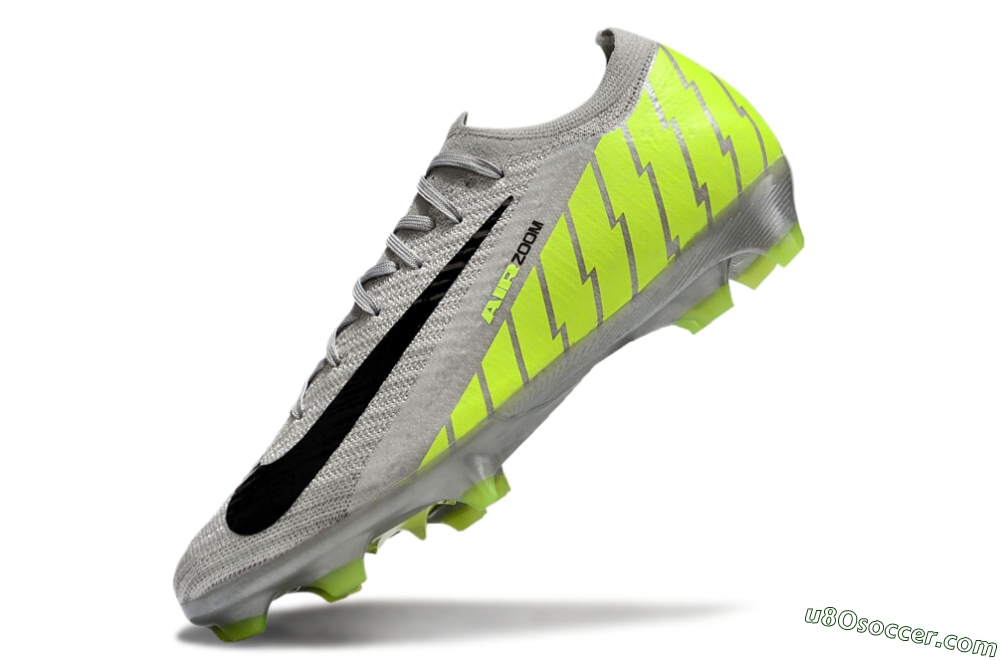 Nike Air Zoom Mercurial Vapor 16 Elite FG Firm Ground Soccer Cleats - Grey/Black/Yellow 5