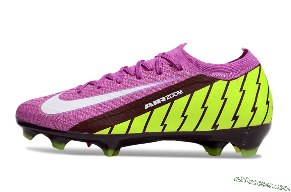 Nike Air Zoom Mercurial Vapor 16 Elite FG Firm Ground Soccer Cleats - Pink/White/Yellow 2