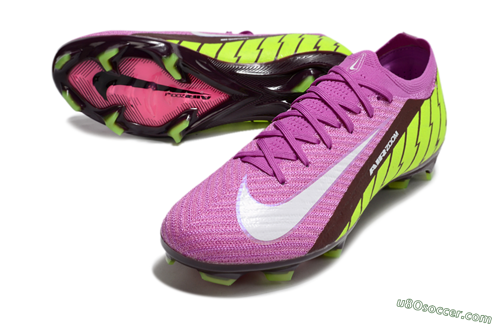Nike Air Zoom Mercurial Vapor 16 Elite FG Firm Ground Soccer Cleats - Pink/White/Yellow 3