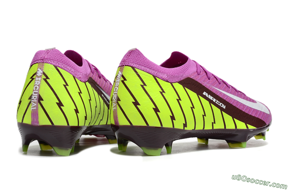 Nike Air Zoom Mercurial Vapor 16 Elite FG Firm Ground Soccer Cleats - Pink/White/Yellow 6