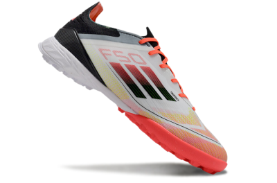 Adidas F50 Elite TF Artificial Turf Soccer Shoes - White/Red/Yellow