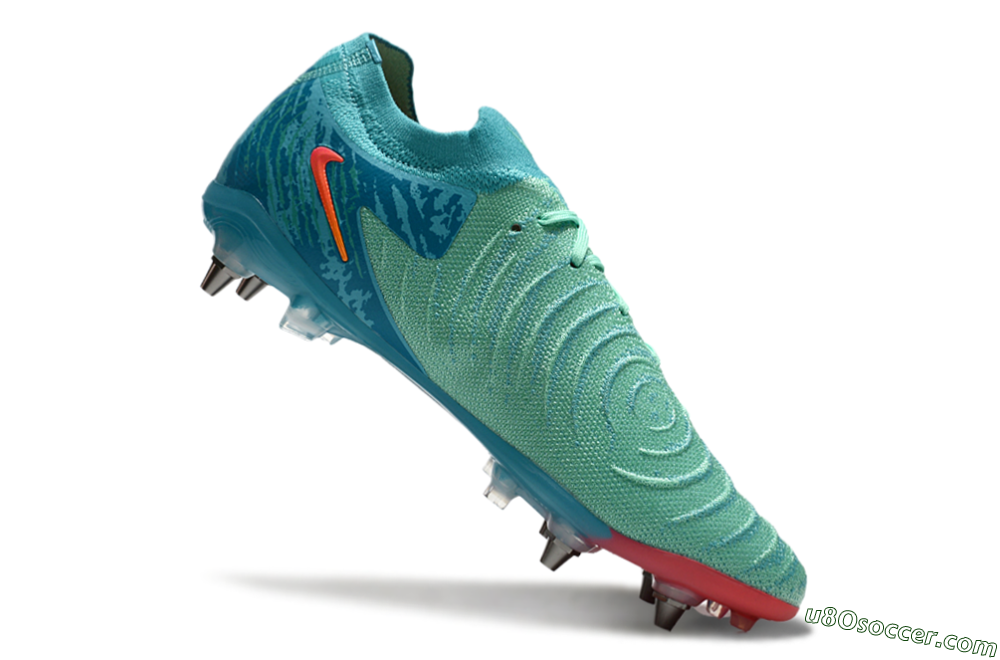 Nike Phantom Luna Elite SG Soft Ground Soccer Cleats - Jade/Red/Blue 4
