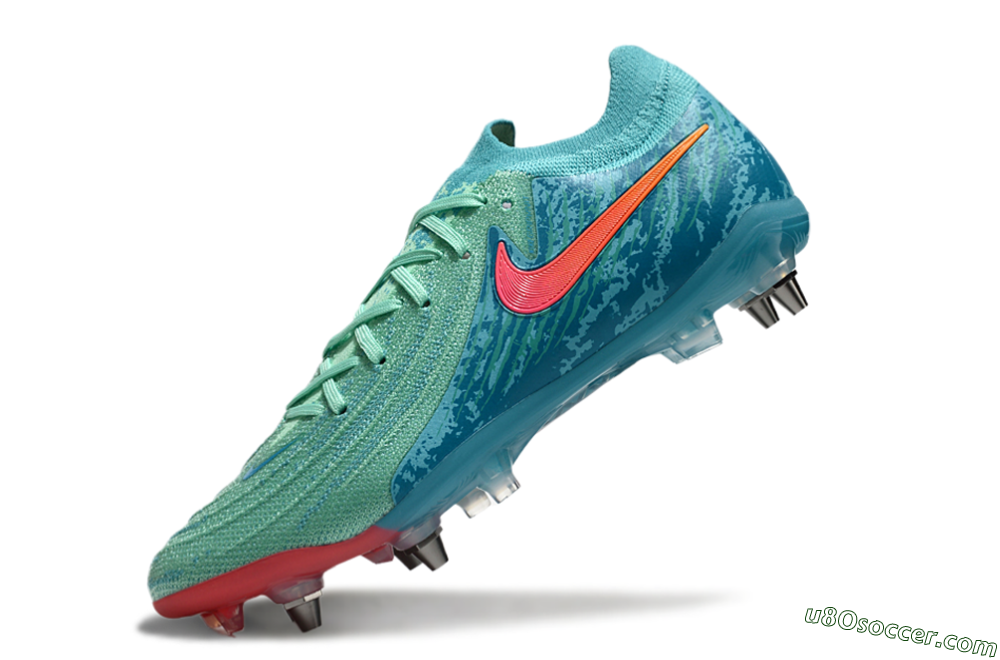 Nike Phantom Luna Elite SG Soft Ground Soccer Cleats - Jade/Red/Blue 5