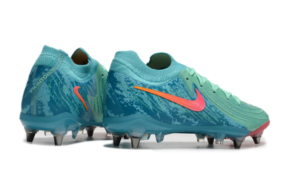 Nike Phantom Luna Elite SG Soft Ground Soccer Cleats - Jade/Red/Blue