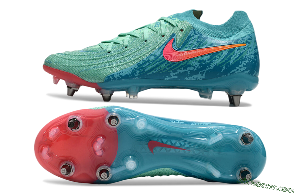Nike Phantom Luna Elite SG Soft Ground Soccer Cleats - Jade/Red/Blue 0
