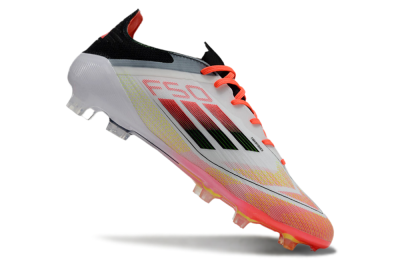 Adidas F50 Elite FG Firm Ground Soccer Cleats - White/Red/Yellow