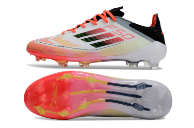 Adidas F50 Elite FG Firm Ground Soccer Cleats - White/Red/Yellow
