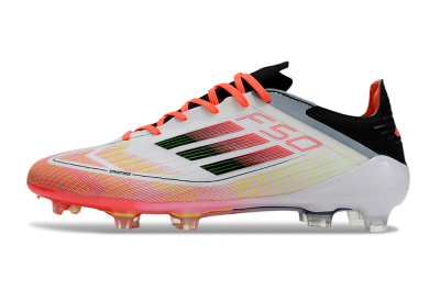 Adidas F50 Elite FG Firm Ground Soccer Cleats - White/Red/Yellow