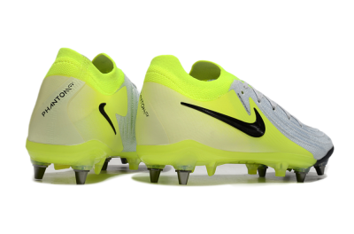 Nike Phantom Luna Elite SG Soft Ground Soccer Cleats - Grey/Yellow/Black
