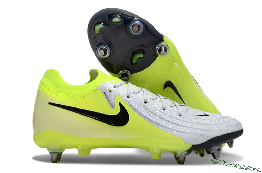 Nike Phantom Luna Elite SG Soft Ground Soccer Cleats - Grey/Yellow/Black 1