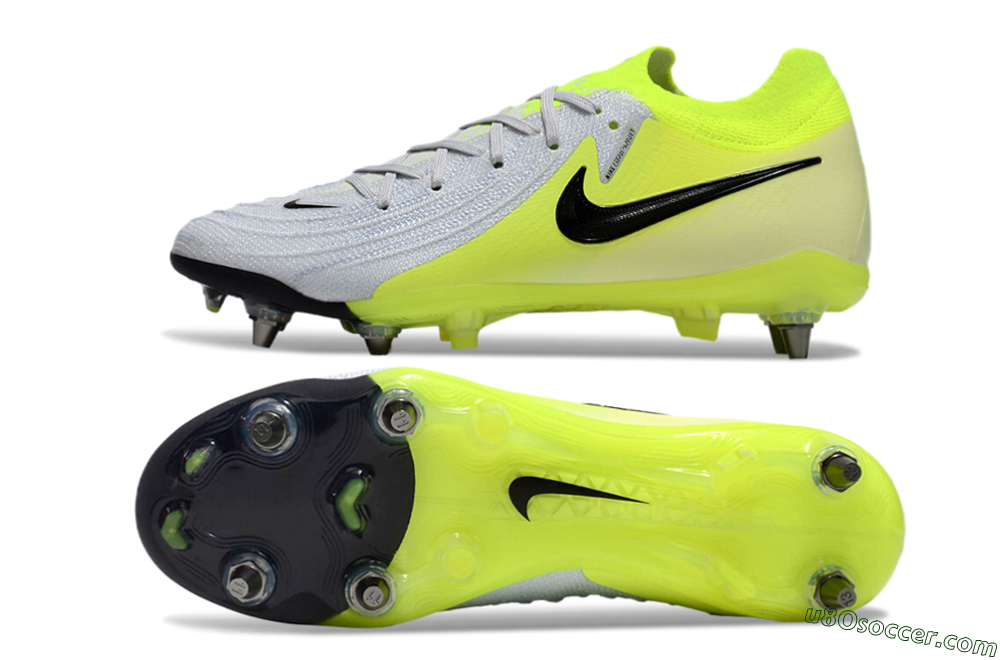 Nike Phantom Luna Elite SG Soft Ground Soccer Cleats - Grey/Yellow/Black 0