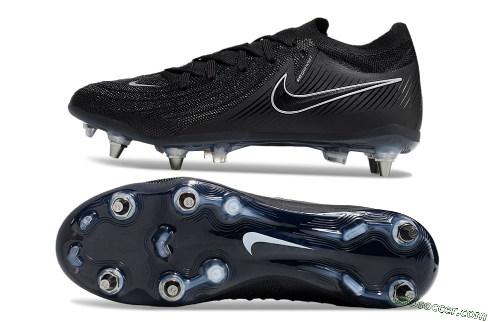 Nike Phantom Luna Elite SG Soft Ground Soccer Cleats - Black/White/Blue 0