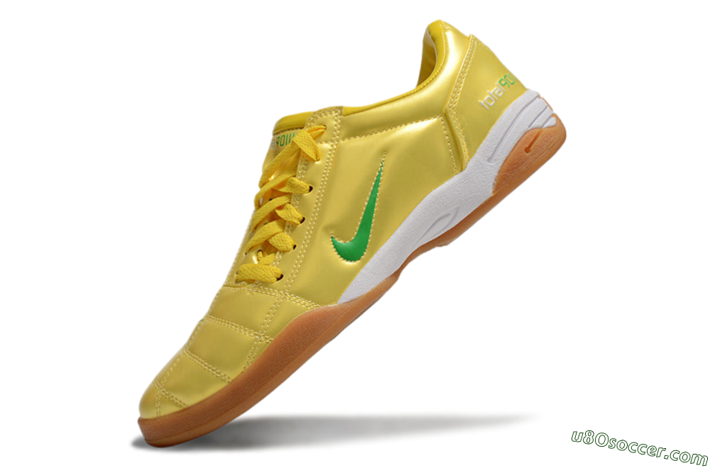 Nike Total 90 II IC Indoor & Futsal Soccer Shoes - Yellow/Green/White 5