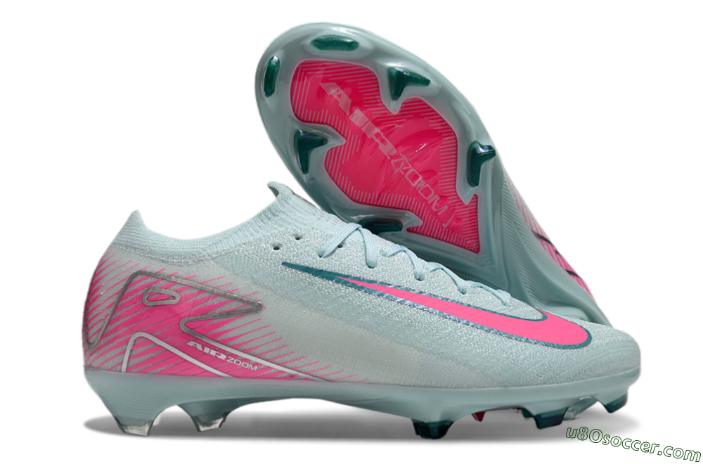 Nike Air Zoom Mercurial Vapor 16 Elite FG Firm Ground Soccer Cleats - Jade/Pink/Silver 5