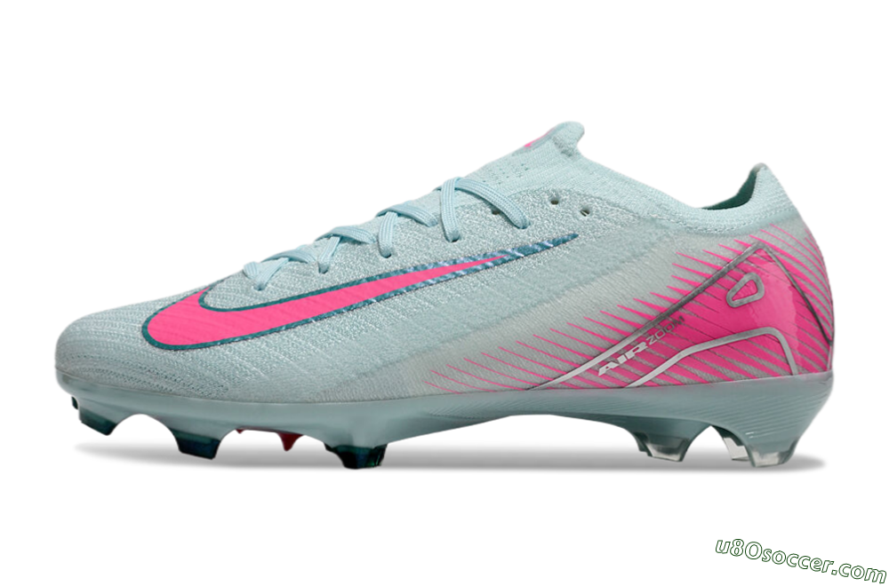 Nike Air Zoom Mercurial Vapor 16 Elite FG Firm Ground Soccer Cleats - Jade/Pink/Silver 4