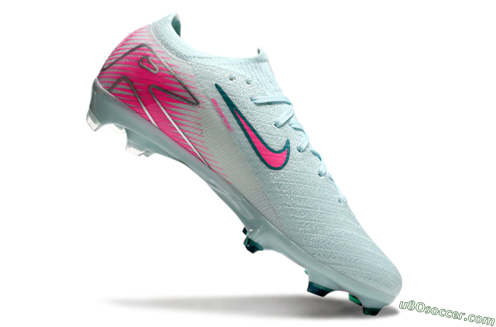 Nike Air Zoom Mercurial Vapor 16 Elite FG Firm Ground Soccer Cleats - Jade/Pink/Silver 2