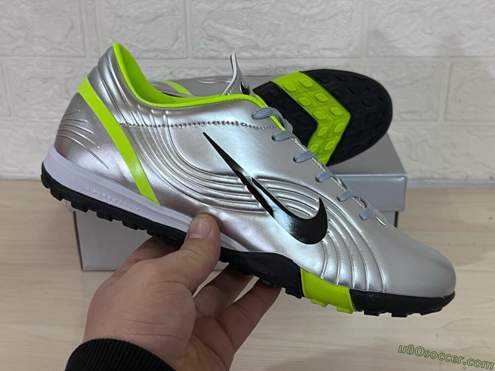 Nike Zoom Mercurial Vapor 1 Rgn SE TF Artificial Turf Soccer Shoes - Silver/Black/Yellow
