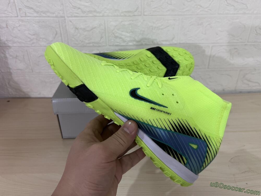 Nike Air Zoom Mercurial Superfly 10 Elite TF Artificial Turf Soccer Shoes - Yellow/Black/Blue
