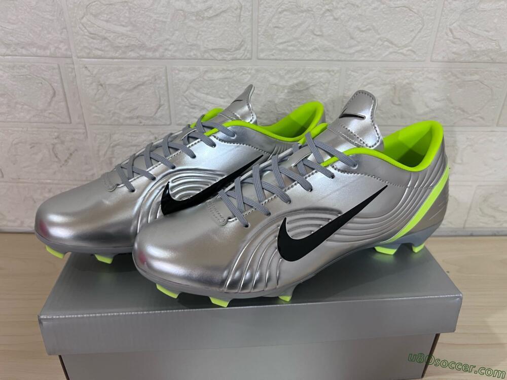 Nike Zoom Mercurial Vapor 1 Rgn SE FG Firm Ground Soccer Cleats - Silver/Black/Yellow