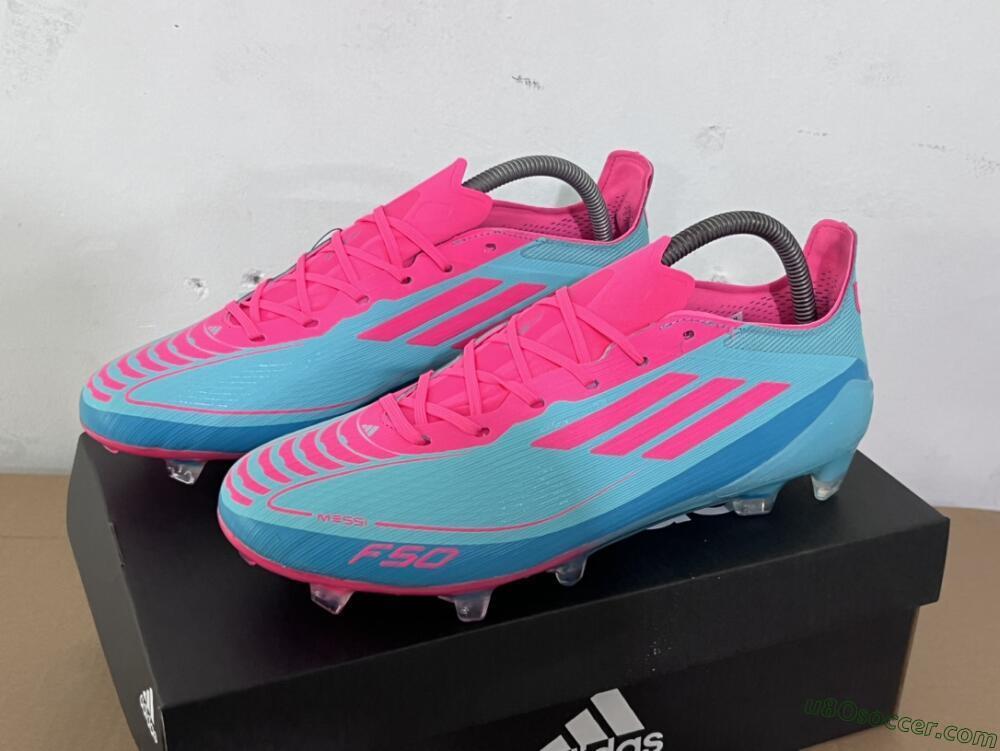 Adidas F50+ Elite FG Firm Ground Soccer Cleats - Jade/Pink/White