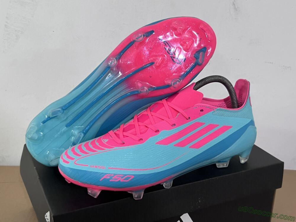Adidas F50+ Elite FG Firm Ground Soccer Cleats - Jade/Pink/White