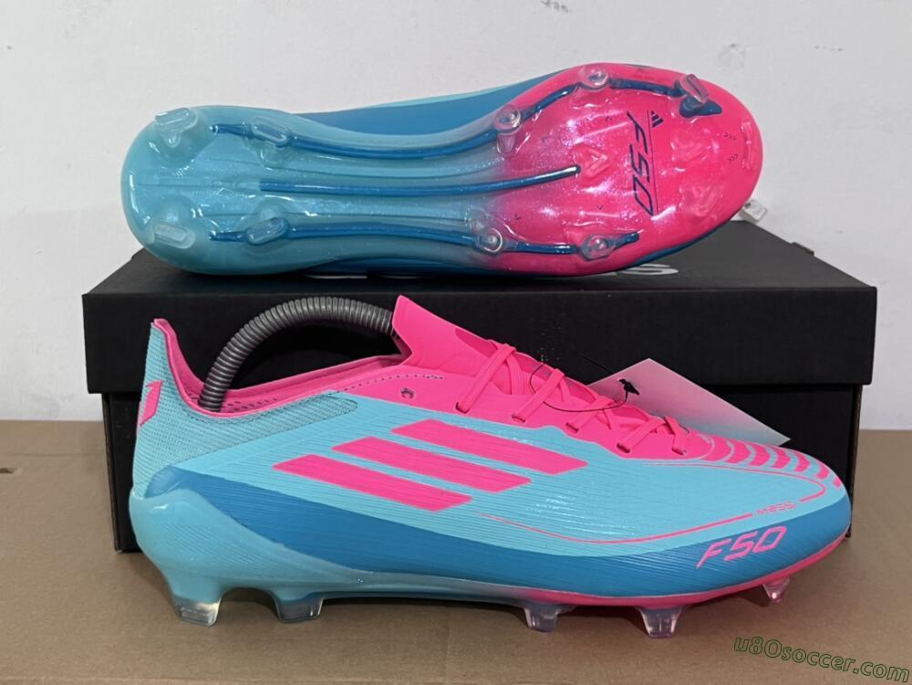 Adidas F50+ Elite FG Firm Ground Soccer Cleats - Jade/Pink/White