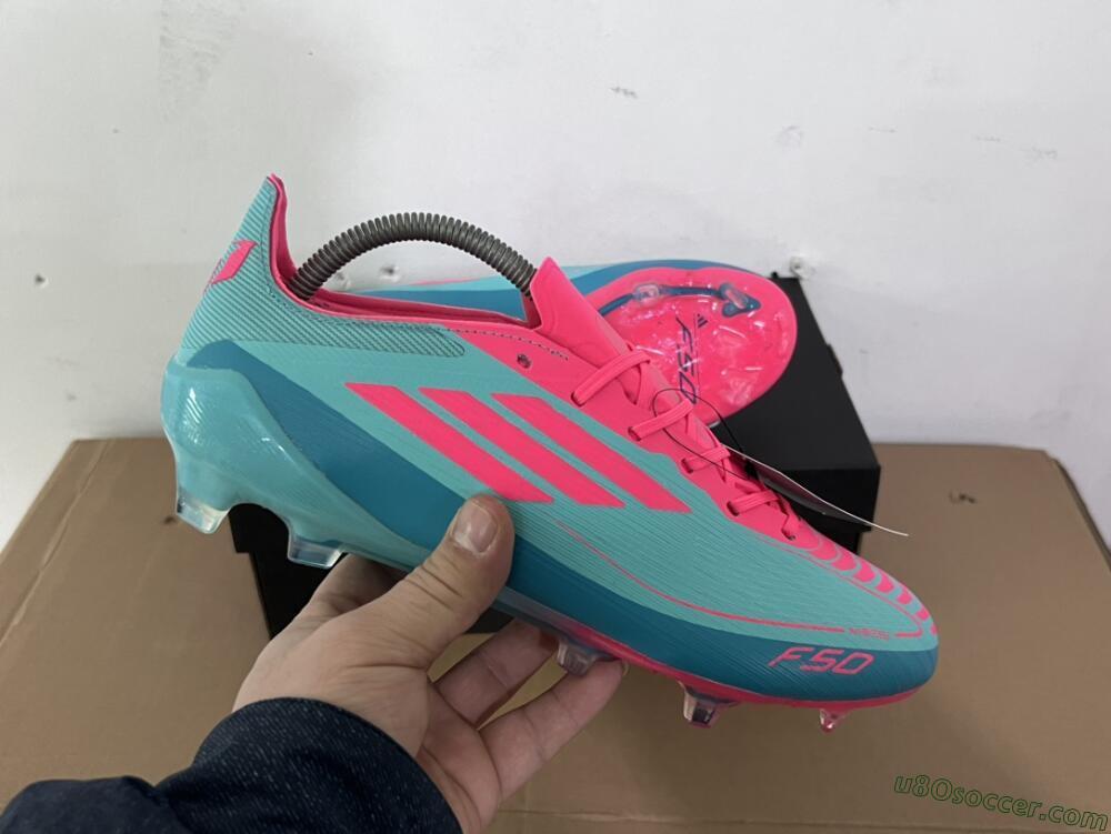 Adidas F50+ Elite FG Firm Ground Soccer Cleats - Jade/Pink/White